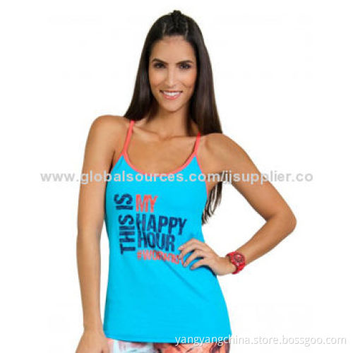 Fitness wear body with printed at the center, should strapNew